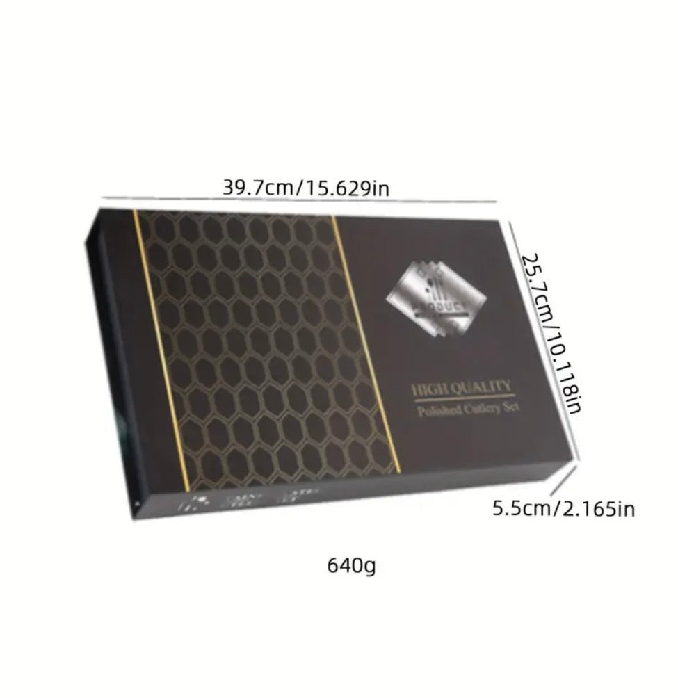 24Pc Stainless Steel Set