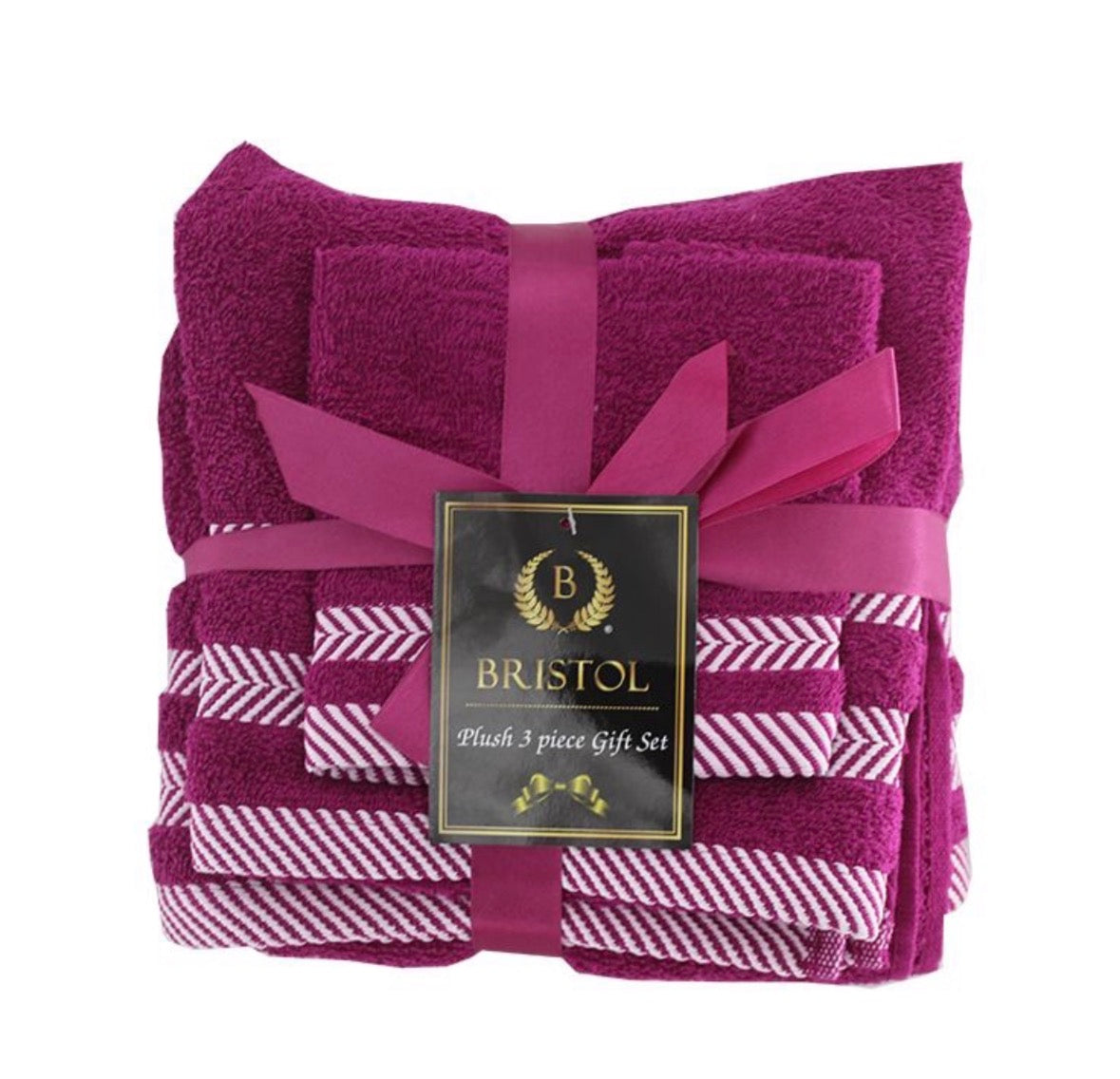 Bristol Plush 3-Piece Towel Set