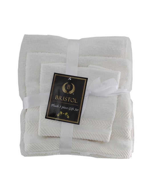 Bristol Plush 3-Piece Towel Set