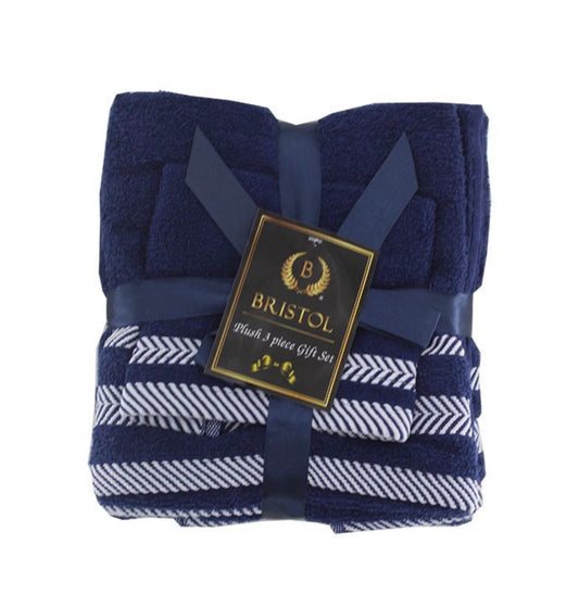 Bristol Plush 3-Piece Towel Set